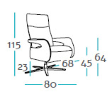 Sillón Margot medidas